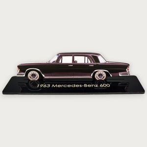 1963 Mercedes-Benz 600 (1) Metal Car Wall Art, Color 2D Diecast Car Decor, Silhouette Metal Wall Art, Gift For Car Lovers, Detailed Color Metal Car