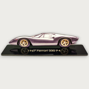 1967 Ferrari 330 P4 (1) Metal Car Wall Art, Color 2D Diecast Car Decor, Silhouette Metal Wall Art, Gift For Car Lovers, Detailed Color Metal Car