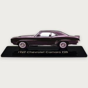 1969 Chevrolet Camaro Z28 (1) Metal Car Wall Art, Color 2D Diecast Car Decor, Silhouette Metal Wall Art, Gift For Car Lovers, Detailed Color Metal Car