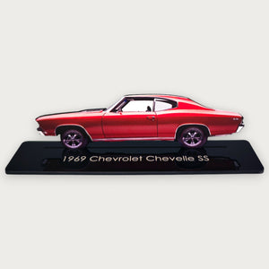 1969 Chevrolet Chevelle SS (2) Metal Car Wall Art, Color 2D Diecast Car Decor, Silhouette Metal Wall Art, Gift For Car Lovers, Detailed Color Metal Car