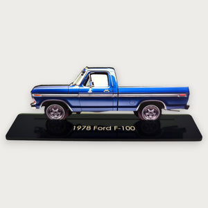 1978 Ford F-100 (2) Metal Car Wall Art, Color 2D Diecast Car Decor, Silhouette Metal Wall Art, Gift For Car Lovers, Detailed Color Metal Car