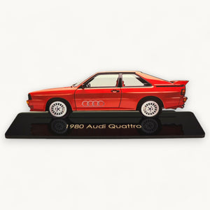 1980 Audi Quattro (1) Metal Car Wall Art, Color 2D Diecast Car Decor, Silhouette Metal Wall Art, Gift For Car Lovers, Detailed Color Metal Car