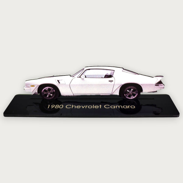 1980 Chevrolet Camaro (2) Metal Car Wall Art, Color 2D Diecast Car Decor, Silhouette Metal Wall Art, Gift For Car Lovers, Detailed Color Metal Car