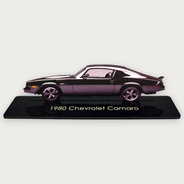 1980 Chevrolet Camaro (1) Metal Car Wall Art, Color 2D Diecast Car Decor, Silhouette Metal Wall Art, Gift For Car Lovers, Detailed Color Metal Car