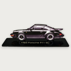 1983 Porsche 911 SC (1) Metal Car Wall Art, Color 2D Diecast Car Decor, Silhouette Metal Wall Art, Gift For Car Lovers, Detailed Color Metal Car