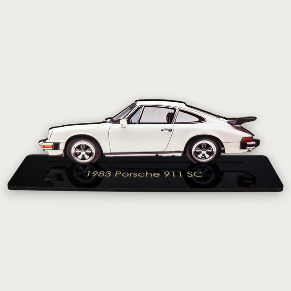 1983 Porsche 911 SC (2) Metal Car Wall Art, Color 2D Diecast Car Decor, Silhouette Metal Wall Art, Gift For Car Lovers, Detailed Color Metal Car