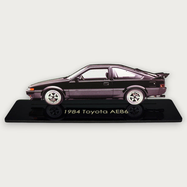 1984 Toyota AE86 (1) Metal Car Wall Art, Color 2D Diecast Car Decor, Silhouette Metal Wall Art, Gift For Car Lovers, Detailed Color Metal Car