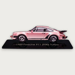 1985 Porsche 911 (930) Turbo (1) Metal Car Wall Art, Color 2D Diecast Car Decor, Silhouette Metal Wall Art, Gift For Car Lovers, Detailed Color Metal Car