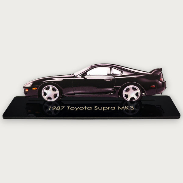 1987 Toyota Supra MK3 (1) Metal Car Wall Art, Color 2D Diecast Car Decor, Silhouette Metal Wall Art, Gift For Car Lovers, Detailed Color Metal Car