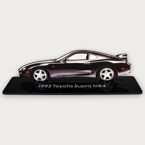 1993 Toyota Supra MK4 (1) Metal Car Wall Art, Color 2D Diecast Car Decor, Silhouette Metal Wall Art, Gift For Car Lovers, Detailed Color Metal Car