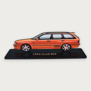 1994 Audi RS2 (1) Metal Car Wall Art, Color 2D Diecast Car Decor, Silhouette Metal Wall Art, Gift For Car Lovers, Detailed Color Metal Car