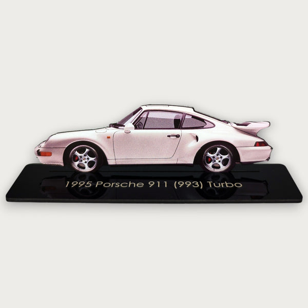 1995 Porsche 911 (993) Turbo (2) Metal Car Wall Art, Color 2D Diecast Car Decor, Silhouette Metal Wall Art, Gift For Car Lovers, Detailed Color Metal Car