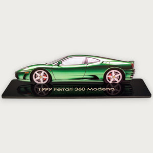 1999 Ferrari 360 Modena (1) Metal Car Wall Art, Color 2D Diecast Car Decor, Silhouette Metal Wall Art, Gift For Car Lovers, Detailed Color Metal Car