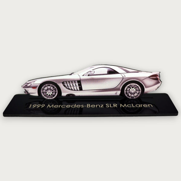 1999 Mercedes-Benz SLR McLaren (1) Metal Car Wall Art, Color 2D Diecast Car Decor, Silhouette Metal Wall Art, Gift For Car Lovers, Detailed Color Metal Car