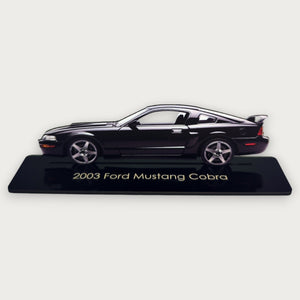 2003 Ford Mustang Cobra (1) Metal Car Wall Art, Color 2D Diecast Car Decor, Silhouette Metal Wall Art, Gift For Car Lovers, Detailed Color Metal Car