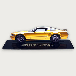 2005 Ford Mustang GT (2) Metal Car Wall Art, Color 2D Diecast Car Decor, Silhouette Metal Wall Art, Gift For Car Lovers, Detailed Color Metal Car