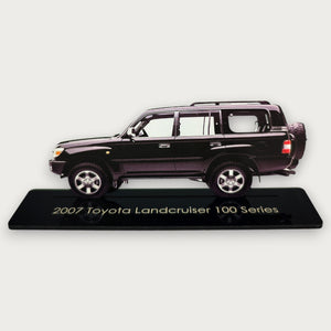 2007 Toyota Landcruiser 100 Series (1) Metal Car Wall Art, Color 2D Diecast Car Decor, Silhouette Metal Wall Art, Gift For Car Lovers, Detailed Color Metal Car