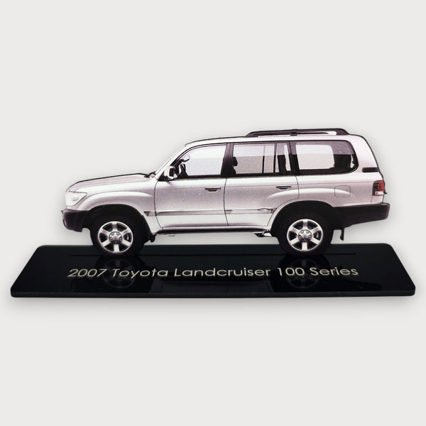 2007 Toyota Landcruiser 100 Series (2) Metal Car Wall Art, Color 2D Diecast Car Decor, Silhouette Metal Wall Art, Gift For Car Lovers, Detailed Color Metal Car