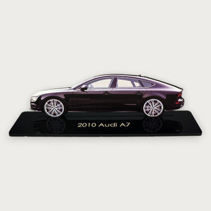 2010 Audi A7 (1) Metal Car Wall Art, Color 2D Diecast Car Decor, Silhouette Metal Wall Art, Gift For Car Lovers, Detailed Color Metal Car