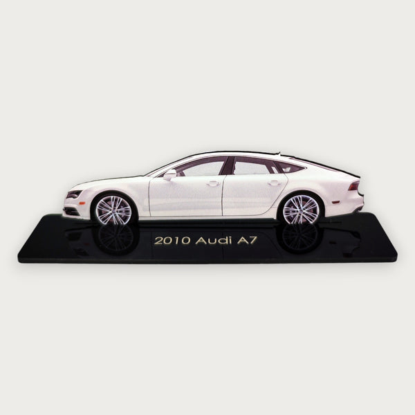 2010 Audi A7 (2) Metal Car Wall Art, Color 2D Diecast Car Decor, Silhouette Metal Wall Art, Gift For Car Lovers, Detailed Color Metal Car