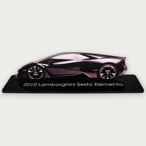 2010 Lamborghini Sesto Elemento (1) Metal Car Wall Art, Color 2D Diecast Car Decor, Silhouette Metal Wall Art, Gift For Car Lovers, Detailed Color Metal Car