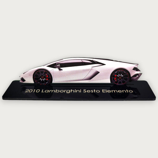 2010 Lamborghini Sesto Elemento (2) Metal Car Wall Art, Color 2D Diecast Car Decor, Silhouette Metal Wall Art, Gift For Car Lovers, Detailed Color Metal Car