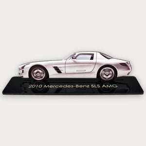 2010 Mercedes-Benz SLS AMG (2) Metal Car Wall Art, Color 2D Diecast Car Decor, Silhouette Metal Wall Art, Gift For Car Lovers, Detailed Color Metal Car