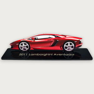 2011 Lamborghini Aventador (2) Metal Car Wall Art, Color 2D Diecast Car Decor, Silhouette Metal Wall Art, Gift For Car Lovers, Detailed Color Metal Car