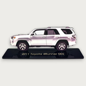 2011 Toyota 4Runner SR5 (1) Metal Car Wall Art, Color 2D Diecast Car Decor, Silhouette Metal Wall Art, Gift For Car Lovers, Detailed Color Metal Car