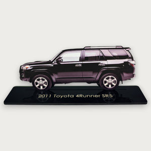 2011 Toyota 4Runner SR5 (2) Metal Car Wall Art, Color 2D Diecast Car Decor, Silhouette Metal Wall Art, Gift For Car Lovers, Detailed Color Metal Car