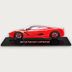 2013 Ferrari LaFerrari (1) Metal Car Wall Art, Color 2D Diecast Car Decor, Silhouette Metal Wall Art, Gift For Car Lovers, Detailed Color Metal Car