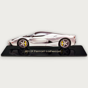 2013 Ferrari LaFerrari (2) Metal Car Wall Art, Color 2D Diecast Car Decor, Silhouette Metal Wall Art, Gift For Car Lovers, Detailed Color Metal Car