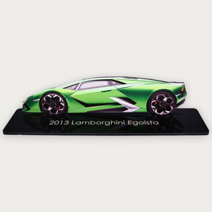 2013 Lamborghini Egoista (2) Metal Car Wall Art, Color 2D Diecast Car Decor, Silhouette Metal Wall Art, Gift For Car Lovers, Detailed Color Metal Car