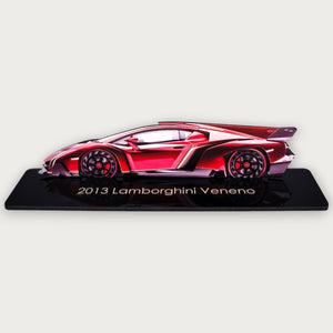 2013 Lamborghini Veneno (1) Metal Car Wall Art, Color 2D Diecast Car Decor, Silhouette Metal Wall Art, Gift For Car Lovers, Detailed Color Metal Car