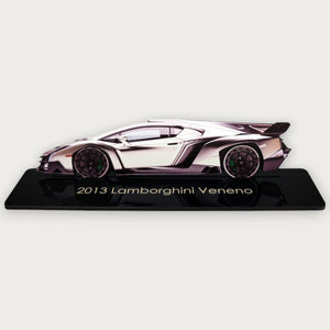 2013 Lamborghini Veneno (2) Metal Car Wall Art, Color 2D Diecast Car Decor, Silhouette Metal Wall Art, Gift For Car Lovers, Detailed Color Metal Car