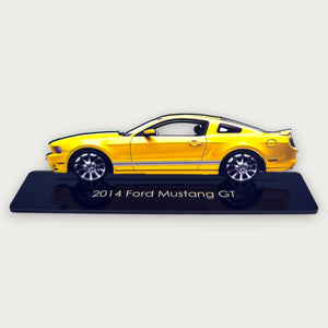 2014 Ford Mustang GT (2) Metal Car Wall Art, Color 2D Diecast Car Decor, Silhouette Metal Wall Art, Gift For Car Lovers, Detailed Color Metal Car