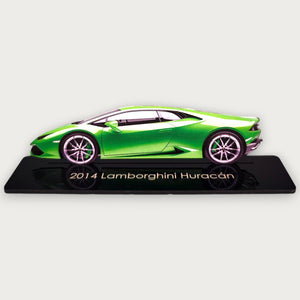 2014 Lamborghini Huracán (1) Metal Car Wall Art, Color 2D Diecast Car Decor, Silhouette Metal Wall Art, Gift For Car Lovers, Detailed Color Metal Car