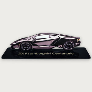 2016 Lamborghini Centenario (1) Metal Car Wall Art, Color 2D Diecast Car Decor, Silhouette Metal Wall Art, Gift For Car Lovers, Detailed Color Metal Car