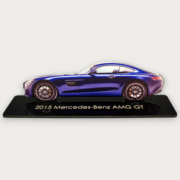 2015 Mercedes-Benz AMG GT (1) Metal Car Wall Art, Color 2D Diecast Car Decor, Silhouette Metal Wall Art, Gift For Car Lovers, Detailed Color Metal Car