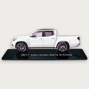 2017 Mercedes-Benz X-Class (1) Metal Car Wall Art, Color 2D Diecast Car Decor, Silhouette Metal Wall Art, Gift For Car Lovers, Detailed Color Metal Car