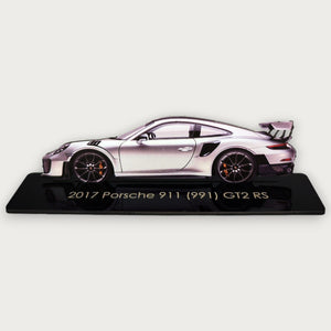 2017 Porsche 911 (991) GT2 RS (2) Metal Car Wall Art, Color 2D Diecast Car Decor, Silhouette Metal Wall Art, Gift For Car Lovers, Detailed Color Metal Car