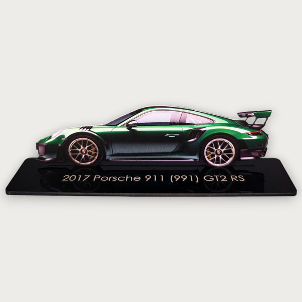 2017 Porsche 911 (991) GT2 RS (1) Metal Car Wall Art, Color 2D Diecast Car Decor, Silhouette Metal Wall Art, Gift For Car Lovers, Detailed Color Metal Car