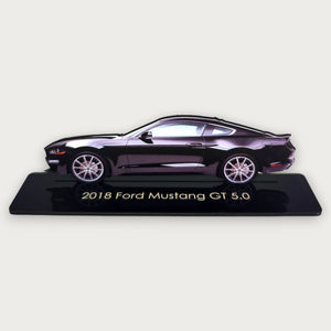 2018 Ford Mustang GT 5.0 (1) Metal Car Wall Art, Color 2D Diecast Car Decor, Silhouette Metal Wall Art, Gift For Car Lovers, Detailed Color Metal Car