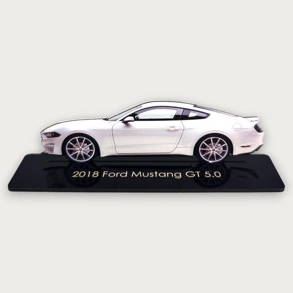 2018 Ford Mustang GT 5.0 (2) Metal Car Wall Art, Color 2D Diecast Car Decor, Silhouette Metal Wall Art, Gift For Car Lovers, Detailed Color Metal Car