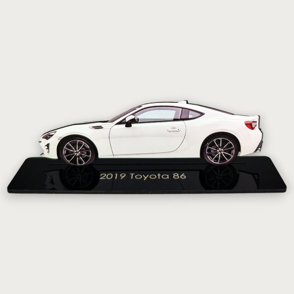 2019 Toyota 86 (2) Metal Car Wall Art, Color 2D Diecast Car Decor, Silhouette Metal Wall Art, Gift For Car Lovers, Detailed Color Metal Car