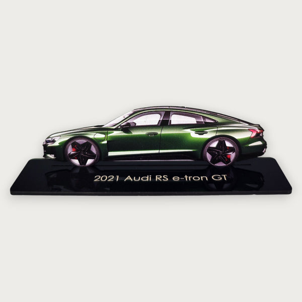 2021 Audi RS e-tron GT (1) Metal Car Wall Art, Color 2D Diecast Car Decor, Silhouette Metal Wall Art, Gift For Car Lovers, Detailed Color Metal Car