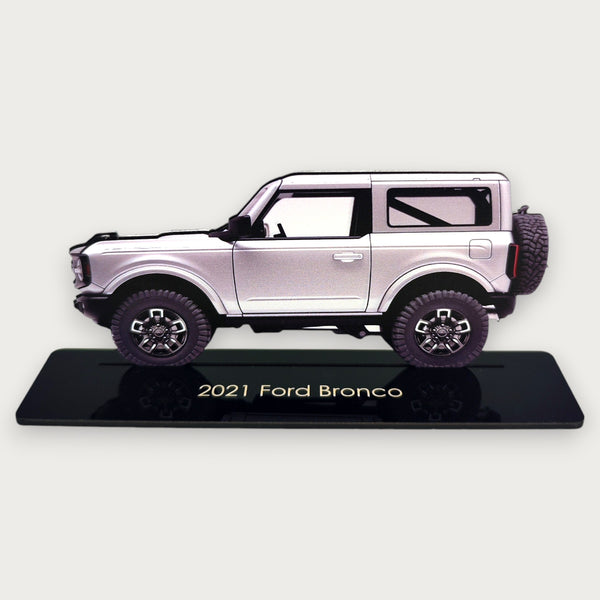 2021 Ford Bronco (2) Metal Car Wall Art, Color 2D Diecast Car Decor, Silhouette Metal Wall Art, Gift For Car Lovers, Detailed Color Metal Car