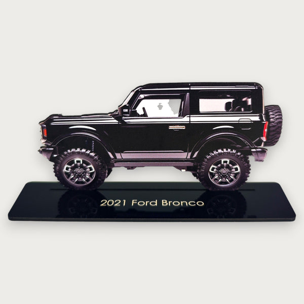 2021 Ford Bronco (1) Metal Car Wall Art, Color 2D Diecast Car Decor, Silhouette Metal Wall Art, Gift For Car Lovers, Detailed Color Metal Car