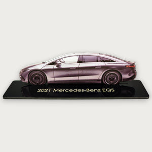 2021 Mercedes-Benz EQS (2) Metal Car Wall Art, Color 2D Diecast Car Decor, Silhouette Metal Wall Art, Gift For Car Lovers, Detailed Color Metal Car