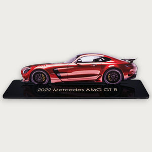 2022 Mercedes AMG GT R (1) Metal Car Wall Art, Color 2D Diecast Car Decor, Silhouette Metal Wall Art, Gift For Car Lovers, Detailed Color Metal Car